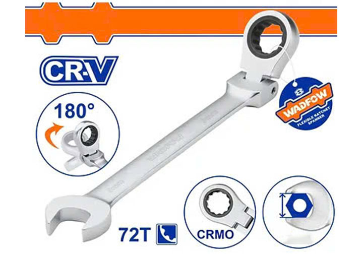 19mm Cờ lê vòng miệng tự động lắc léo Wadfow WSA6119