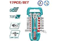 1/2" Bộ tuýp 10-24mm 17 chi tiết Total THT121171