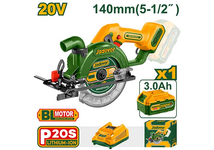 20V Máy cưa đĩa 140mm Jadever JDLWP5631