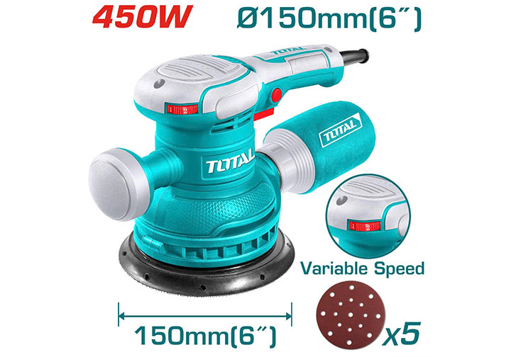6" Máy chà nhám tròn 450W Total TF2061506
