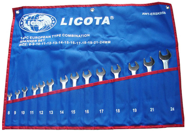 8-24mm Bộ cờ lê vòng miệng 14 chi tiết Licota AWT-ERSK05B
