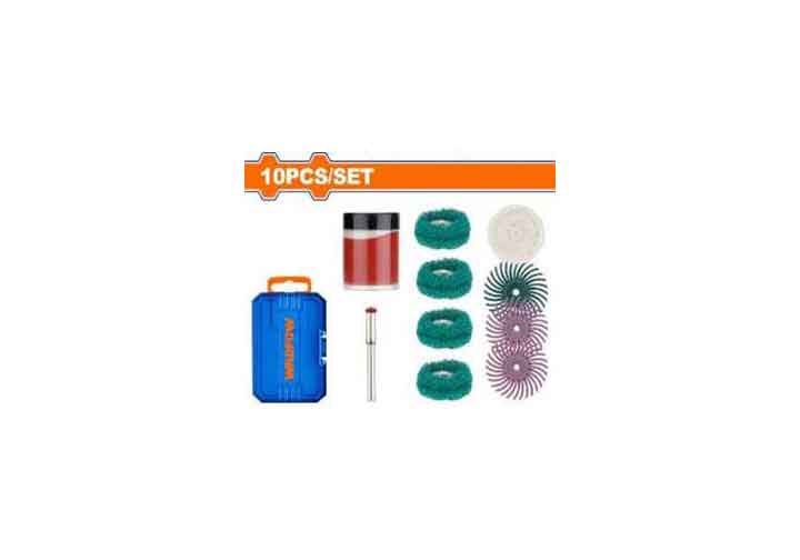 Bộ phụ kiện máy mài mini 10 chi tiết Wadfow WRR5010