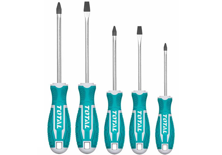 Bộ tuốc nơ vít đa năng 5 chi tiết Total THT2506052