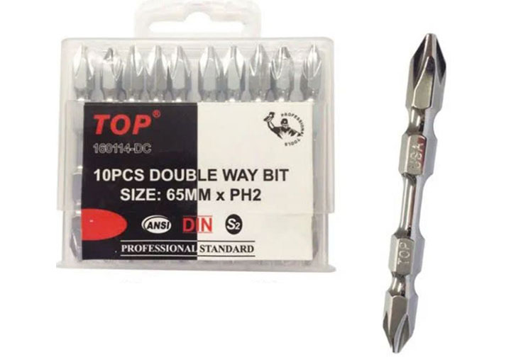 PH2x65mm Bộ mũi vít bake 2 đầu TOP 160114-DC