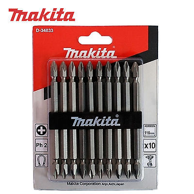 110mm Bộ mũi vít hai đầu PH2 Makita D-34833