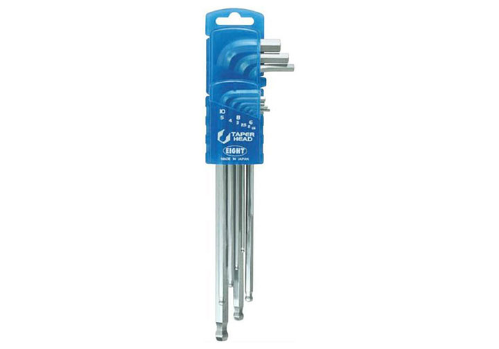 1.5-10mm Bộ lục giác bi dài 9 chi tiết Eight TLS-9D