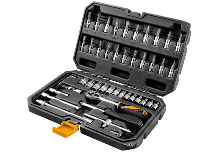 1/4" Bộ tuýp 4-14mm 46 chi tiết Tolsen 15138