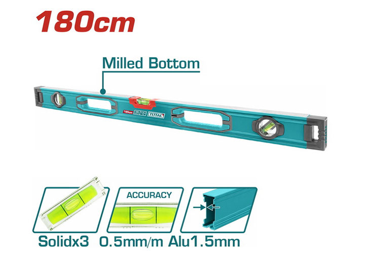 1800mm Thước thủy (72" - không có từ) Total TMT218028